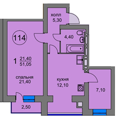 1-кімнатна 51.05 м² в ЖК Ворзель Парк від 8 700 грн/м², смт Ворзель