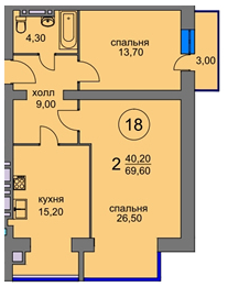 2-кімнатна 69.6 м² в ЖК Ворзель Парк від забудовника, смт Ворзель