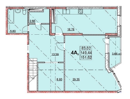 5+ кімнат 151.62 м² в ЖК Гагарінський від 30 530 грн/м², Одеса