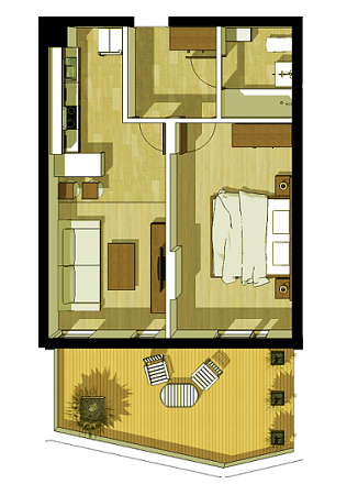 1-комнатная 51 м² в ЖК Город трав от 15 460 грн/м², Львов