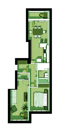 2-комнатная 68 м² в ЖК Город трав от 14 260 грн/м², Львов