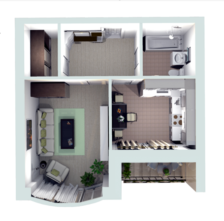 1-комнатная 43.1 м² в ЖК Гранд Парк от 16 000 грн/м², г. Бровары