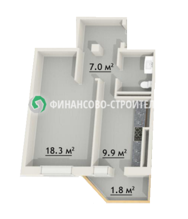 1-комнатная 37 м² в ЖК Зодиак от 14 530 грн/м², Одесса