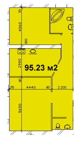 2-кімнатна 95.23 м² в ЖК Каскад від 17 450 грн/м², Дніпро