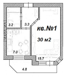 1-кімнатна 30 м² в ЖК Креатив Хаус від забудовника, м. Ірпінь