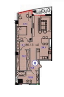 2-кімнатна 86.13 м² в ЖК Ланжерон від 52 000 грн/м², Одеса