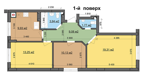 2-комнатная 67.42 м² в ЖК Леви Міста от 16 000 грн/м², Львов