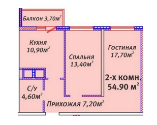 2-комнатная 54.9 м² в ЖК Михайловский городок от 20 000 грн/м², Одесса