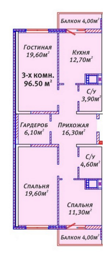 3-кімнатна 96.5 м² в ЖК Михайлівське містечко від 18 000 грн/м², Одеса