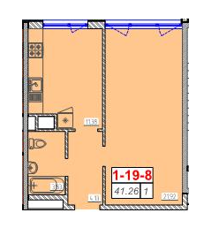 1-комнатная 41.26 м² в ЖК Сорок шестая жемчужина от 15 250 грн/м², Одесса