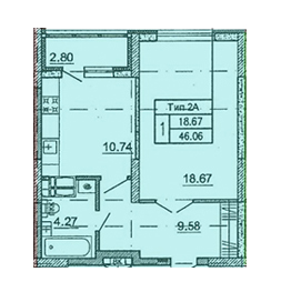 1-кімнатна 46.06 м² в ЖК на вул. Краківська, 27А від 24 416 грн/м², Київ