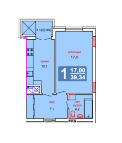 1-комнатная 39.4 м² в ЖК на ул. Перфецкого, 2 от 17 030 грн/м², Львов