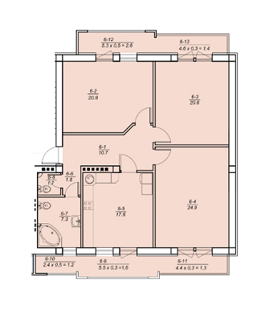 3-комнатная 113.5 м² в ЖК на ул. Ревуцкого, 12 от 35 380 грн/м², Львов