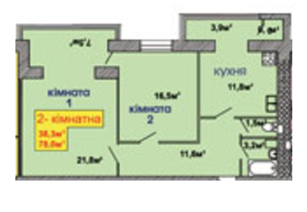 2-кімнатна 76 м² в ЖК на вул. Скоропадського, 12 від 11 500 грн/м², м. Трускавець