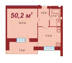 1-комнатная 50.2 м² в ЖК на вул. Стуса / вул. Данилишиних от 13 500 грн/м², г. Трускавец