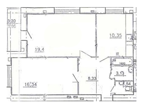 2-комнатная 61.5 м² в ЖК на ул. Шевченко, 33 от застройщика, г. Дубляны