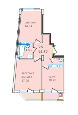 2-кімнатна 62.73 м² в ЖК Околиця Джона Леннона від 18 100 грн/м², Львів