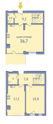 2-комнатная 96.2 м² в ЖК Парковый квартал от застройщика, Черновцы