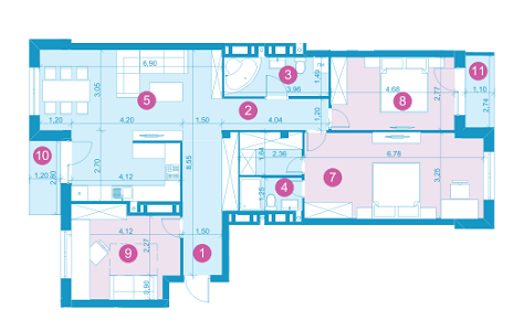 3-комнатная 112 м² в ЖК Парус Life от застройщика, Львов