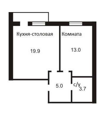 1-кімнатна 41.6 м² в ЖК Петровський дворик від 13 210 грн/м², с. Святопетрівське