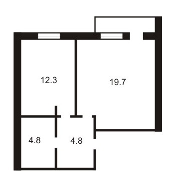 1-кімнатна 41.6 м² в ЖК Петровський дворик від 13 210 грн/м², с. Святопетрівське