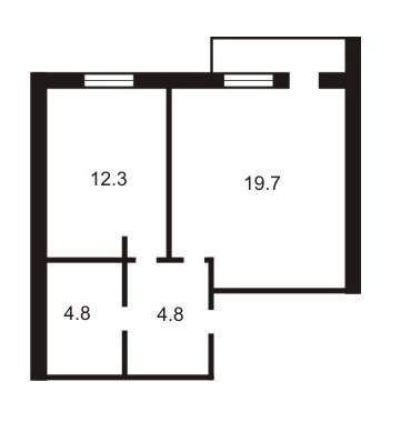 1-комнатная 41.6 м² в ЖК Петровский дворик от 13 210 грн/м², с. Святопетровское