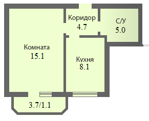 1-комнатная 33.56 м² в ЖК Петропавловская Мечта от 14 400 грн/м², с. Петропавловская Борщаговка