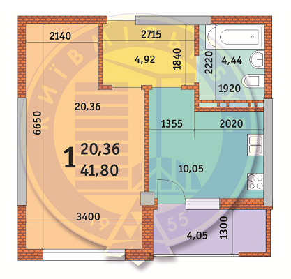 1-комнатная 41.8 м² в ЖК по просп. Валерия Лобановского (Краснозвездный), 15/7 от застройщика, Киев