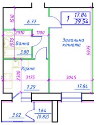 1-комнатная 39.54 м² в ЖК по просп. Лушпы, 2/1 от застройщика, Сумы