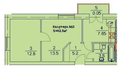 2-кімнатна 42.8 м² в ЖК Підгір`я від 14 440 грн/м², м. Трускавець