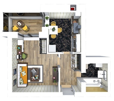 1-кімнатна 34.29 м² в ЖК Сакура від 14 900 грн/м², с. Крюківщина