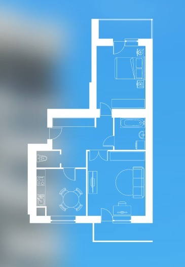 2-комнатная 71.8 м² в ЖК Светлый Хутор от застройщика, Луцк