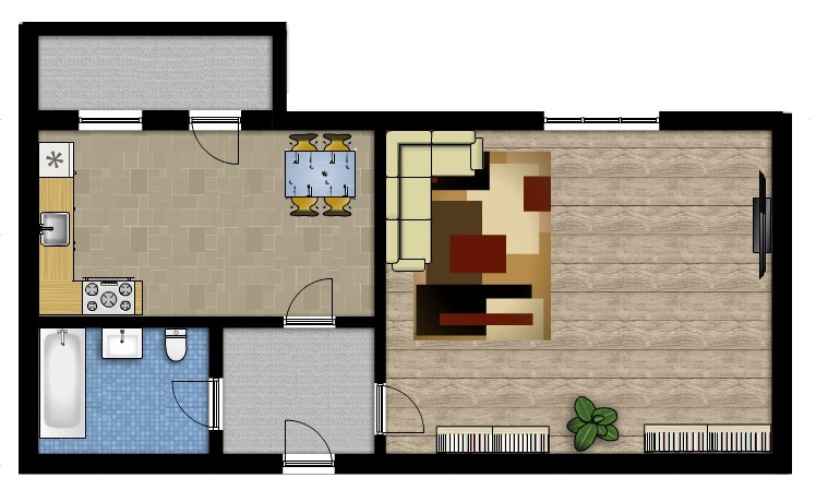 1-кімнатна 35.06 м² в ЖК ЖК Сонцтаун від 15 500 грн/м², с. Чайки
