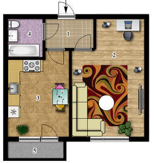 1-комнатная 35.06 м² в ЖК Сонцтаун от 15 500 грн/м², с. Чайки