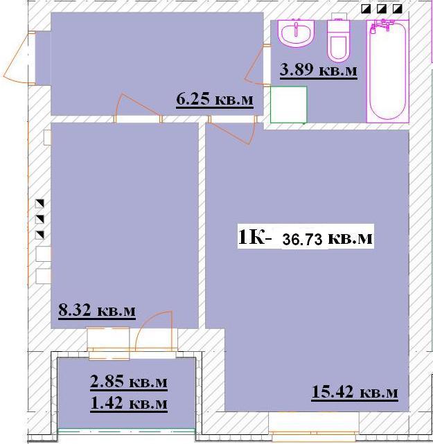 1-комнатная 36.73 м² в ЖК Сосновый бор от 10 800 грн/м², г. Ирпень