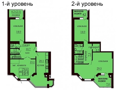 Дворівнева 145.5 м² в ЖК Софія Сіті від 19 000 грн/м², с. Софіївська Борщагівка