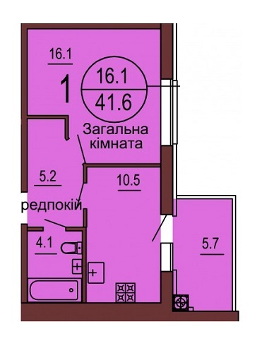 1-кімнатна 41.6 м² в ЖК Софія Клубний від 13 500 грн/м², с. Софіївська Борщагівка