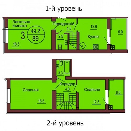 5+ комнат 89 м² в ЖК София Клубный от 13 500 грн/м², с. Софиевская Борщаговка