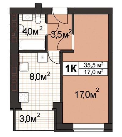 1-кімнатна 35.5 м² в ЖК Прованс-2 від забудовника, м. Ірпінь