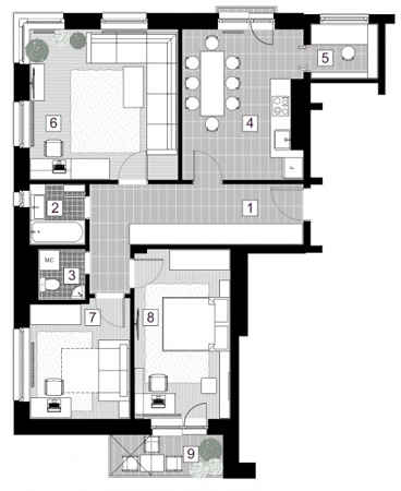 3-комнатная 79.68 м² в ЖК Женевьева-2 от 18 380 грн/м², г. Ирпень