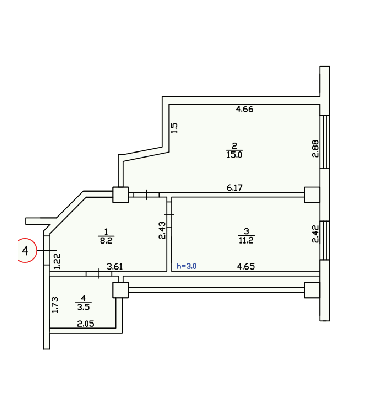 1-комнатная 38.4 м² в ЖК Усадьба от 16 850 грн/м², Днепр