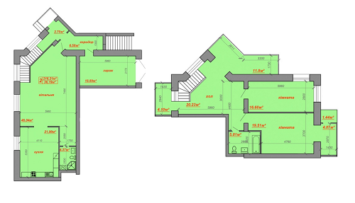 5+ комнат 216.21 м² в ЖК Затишний двір от застройщика, Луцк