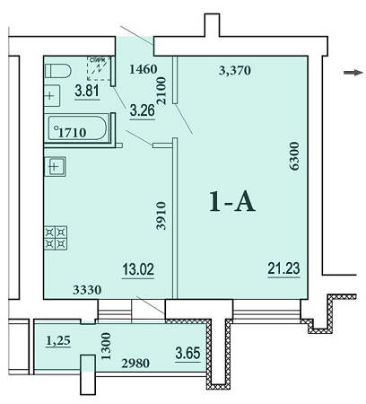 1-комнатная 44.98 м² в ЖК Чабаны от 15 000 грн/м², пгт Чабаны