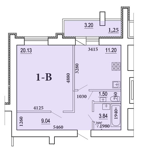 1-комнатная 48.91 м² в ЖК Чабаны от 15 000 грн/м², пгт Чабаны