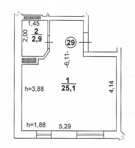 1-комнатная 28 м² в ЖК Шевченковский маеток от застройщика, г. Борисполь