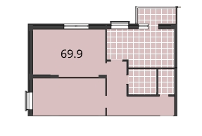 2-кімнатна 69.9 м² в ЖК Шоколад від забудовника, Львів