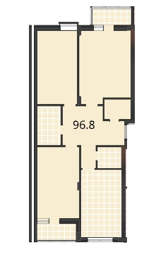 3-комнатная 96.8 м² в ЖК Шоколад от 18 500 грн/м², Львов