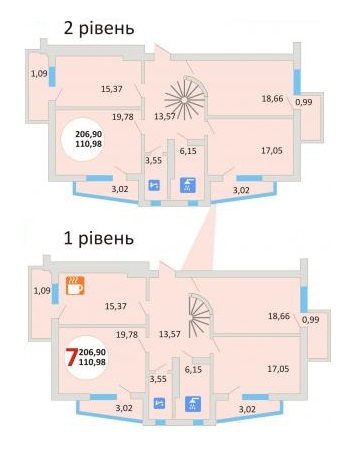 5+ кімнат 206.9 м² в ЖК Еко-дім на Стрийській від забудовника, Львів