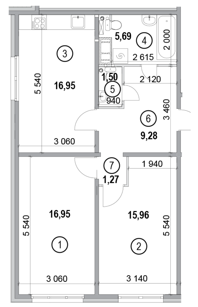 2-кімнатна 67.6 м² в ЖК на вул. Петра Калнишевського (Майорова), 6 від 21 000 грн/м², Київ