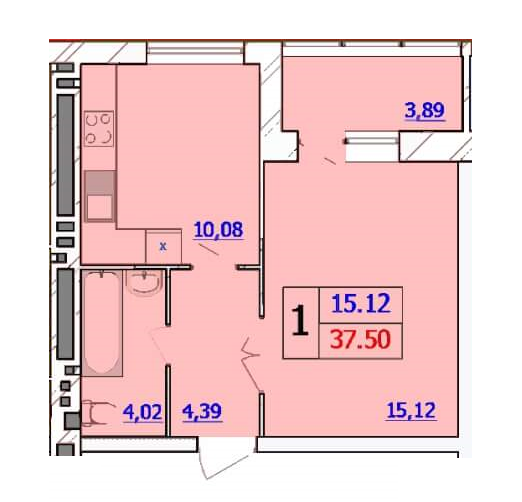 1-комнатная 37.5 м² в ЖК Avila comfort от застройщика, Хмельницкий